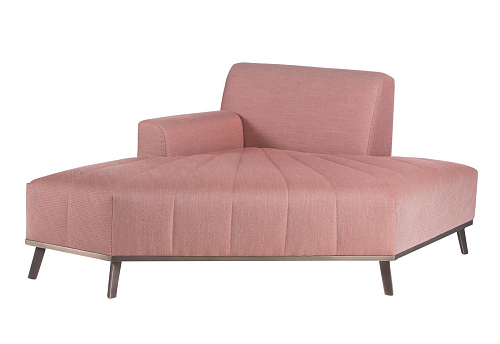 Expanding Pink Italian Chaise Longue