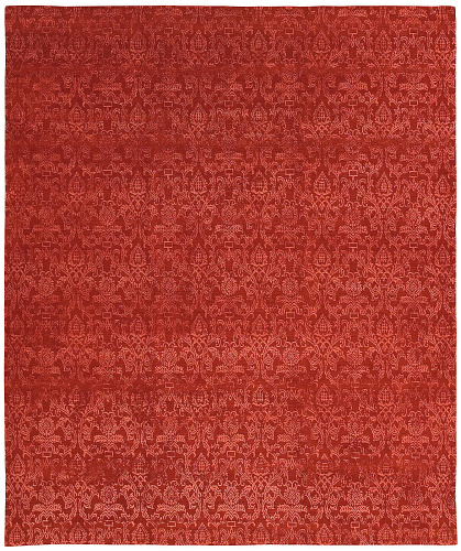 Roma Bright Red Luxury Hand-woven Rug