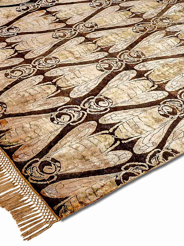 Honey Gold Luxury Silk / Wool Rug