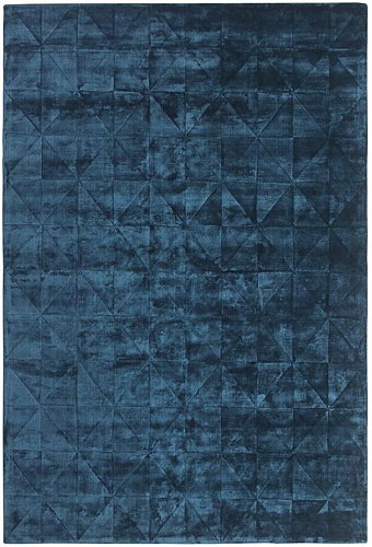 Triangles Tufted Blue Rug