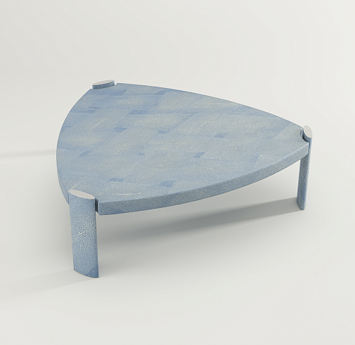 Chic Light Blue Coffee Table