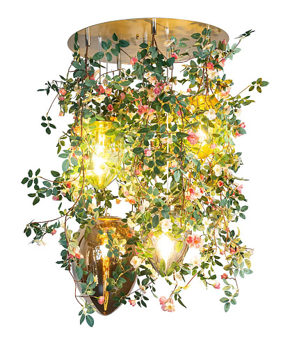 Rose Artisan Crystal Chandelier