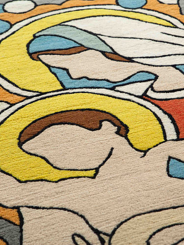 Birth Round Wool Rug