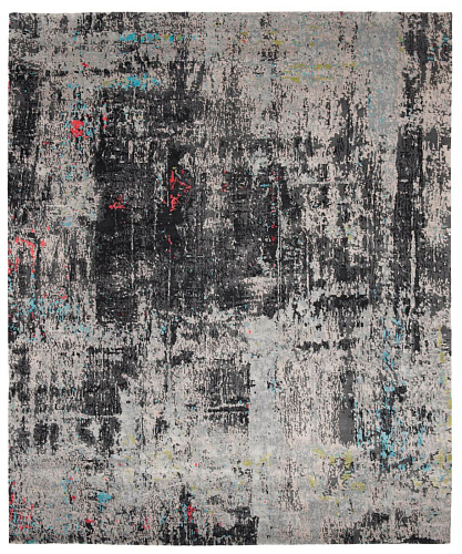 Hand-woven Wool & Silk Luxury Rug Artwork