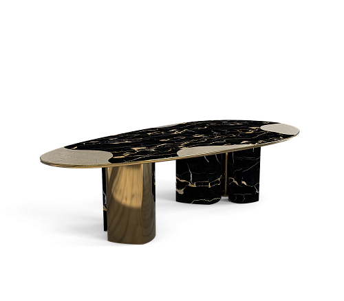 Marble & Patina Luxe Dining Table