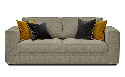 Gray Velvet Handcrafted Sofa
