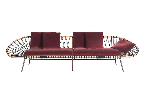 Discovery Oval Red Artisan Sofa