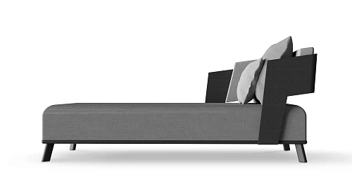 Diadem Grey Chaise Longue