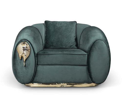 Solara Green Armchair