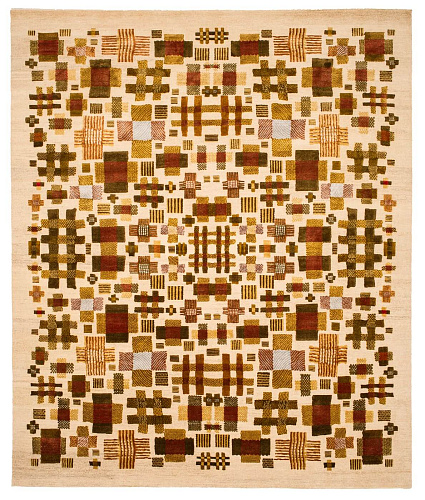 Hand Knotted Wool / Silk Luxury Rug