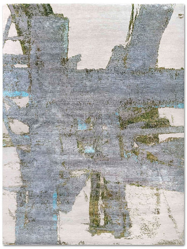 Green Rust Hand-Woven Exquisite Rug