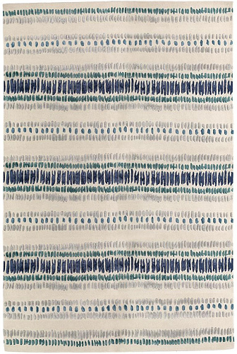Striped Indigo Hand-Woven Luxury Rug