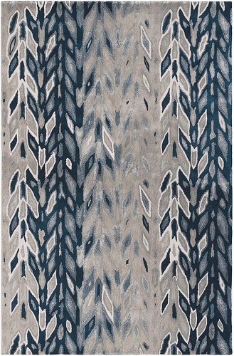 Designer Indigo Hand-Woven Luxury Rug