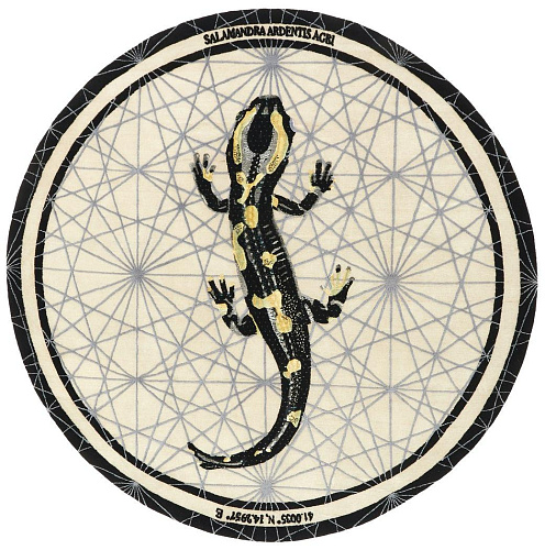 Salamandra Ardentis Agri Round Wool / Bamboo Silk Rug