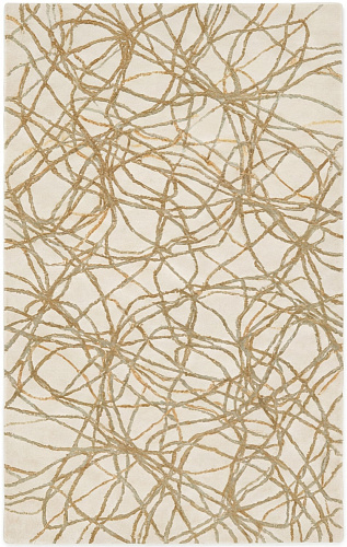 Golden Filigree Handwoven Rug