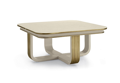 Oliver White & Gold Luxe Coffee Table