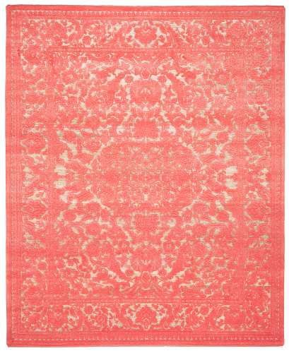 Medallion Hand-woven Pink Luxury Rug