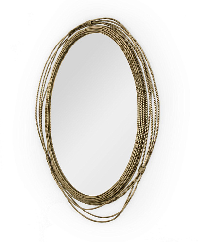 Round Brass Wall Classic Mirror