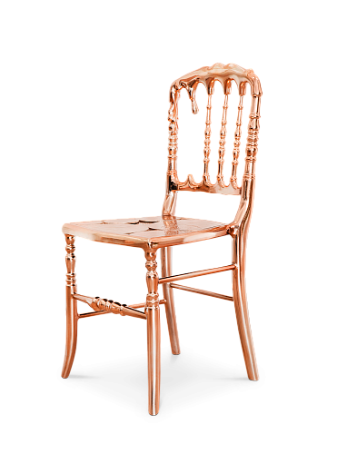 Empyrean Copper Accent Designer Chair