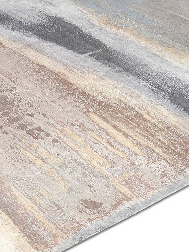 Beige Mix Luxury Silk / Wool Rug