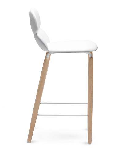 Nube White Bar Stool