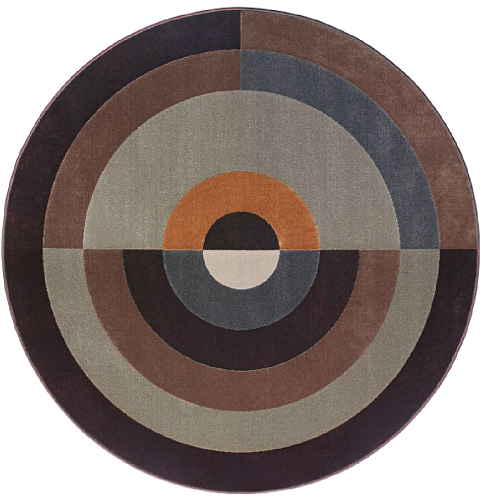 Geometric Round Rug