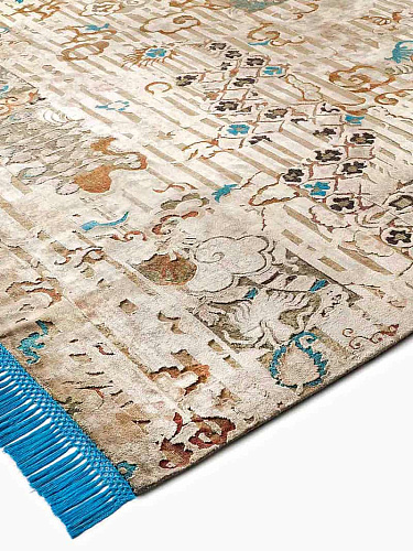Dragon Hand-Knotted Silk / Wool Rug