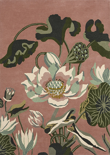 Rose Wool Modern Hand Woven Rug