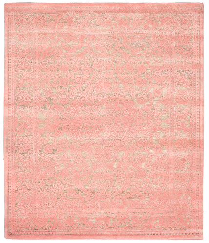 Medallion Hand-woven Pink Luxury Rug