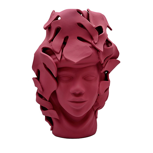 Soft Pink Moor's Head Sculpture
