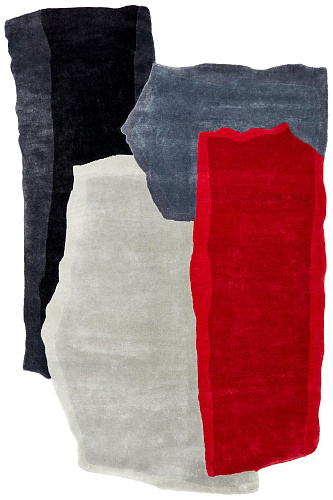 Shaped Designer Wool / Viscose Rug