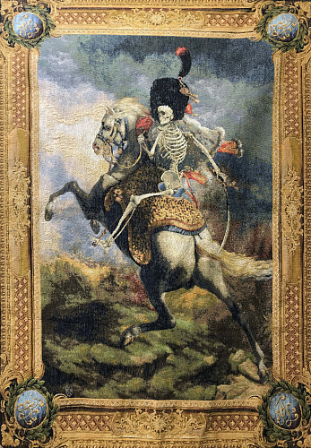 Skeleton Rider French Tapestry