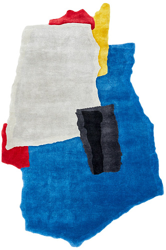 Shaped Designer Wool / Viscose Rug