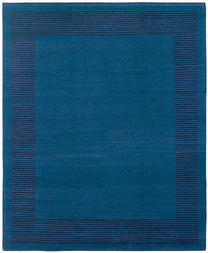 Border Blue Hand-woven Luxury Rug