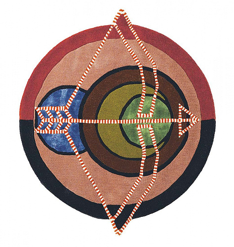 Zodiac Sagittarius Hand Woven Round Rug