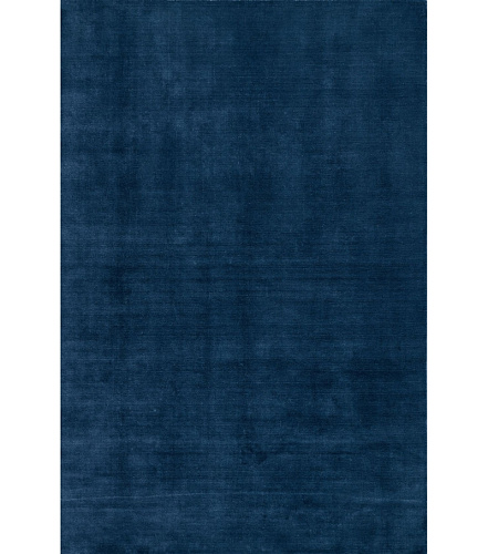 Plain Blue Viscose Handwoven Luxury Rug