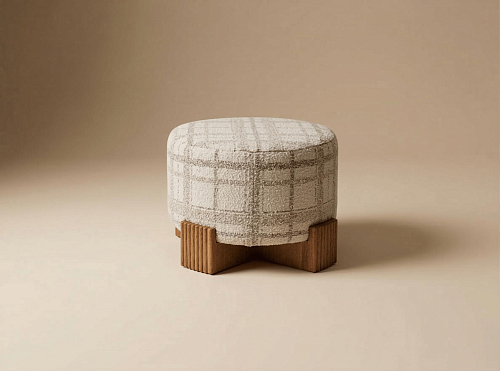 Twin Round Pouf