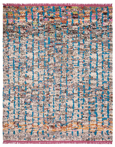 Hand-Woven Multicolored Luxurious Rug