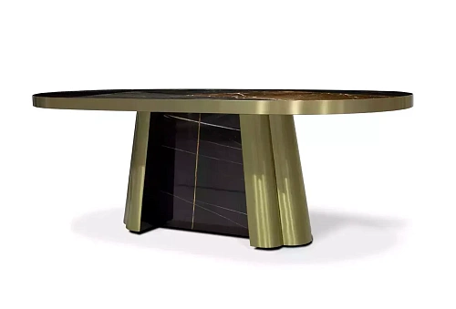 Decovita Black & Gold Granite Table