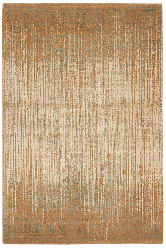 Tabriz Hand Knotted Gold Silk Luxury Rug