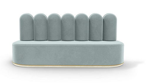Fluffy Cloud II Blue Sofa