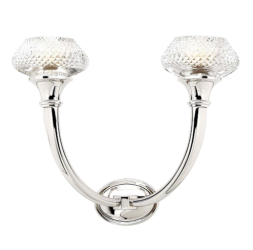 Coppe Crystal Nickel Wall Sconce