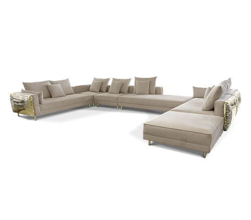 Imperia Cream Modular Luxe Sofa