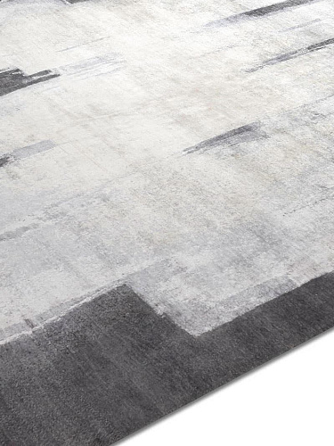 Silver Grey Hand-Woven Exquisite Rug
