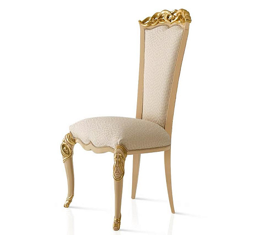 Ivory/Gold Italian Chair