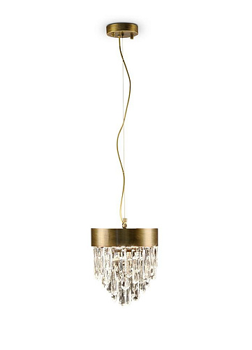 Brass Teardrop Elegant Pendant Light