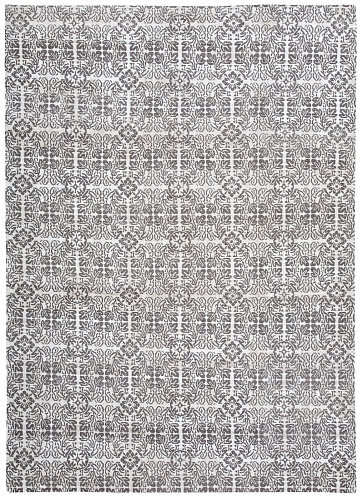 Bologna White / Grey Hand-woven Luxury Rug
