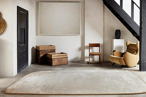 Geometry Sand Premium Hand-Tufted Rug