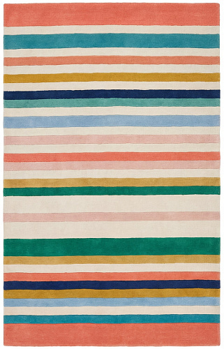 Striped Spectrum Blue Heritage Rug