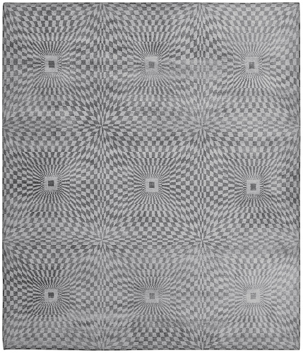 Kaleidoscope Grey Luxury Hand-woven Rug
